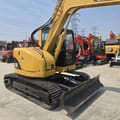 2022 Caterpillar 308C mini excavator, rear three-quarter view