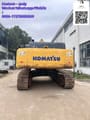 Komatsu PC400 crawler excavator, rear view