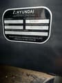 Hyundai Robex 220LC-9S excavator identification plate