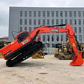 Doosan DX150-9C crawler excavator, side view