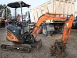 2008 Hitachi Zaxis 17U mini excavator, side view