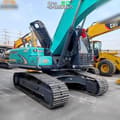 2021 Kobelco SK200D crawler excavator, rear three-quarter view