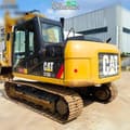 2020 Caterpillar 313D2 GC crawler excavator, rear three-quarter view