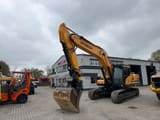 2017 Hyundai HX330 NL crawler excavator, front three-quarter view