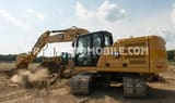 Caterpillar 320GC crawler excavator, side view