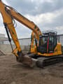 2020 JCB 140X LC crawler excavator, front three-quarter view