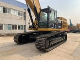 2023 Caterpillar 345DL crawler excavator, front three-quarter view