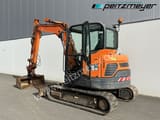 2018 Doosan DX63-3 mini excavator, side view