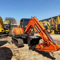 2018 Doosan DH60 crawler excavator, front three-quarter view