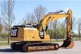 2018 Caterpillar 330FL crawler excavator, rear three-quarter view