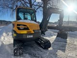 2018 Volvo ECR58D mini excavator, front three-quarter view