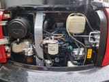 2021 Kubota KX165 mini excavator engine compartment view