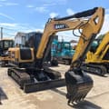 2023 Sany SY60C mini excavator, front three-quarter view