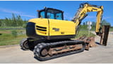 2017 Yanmar SV120 crawler excavator, rear three-quarter view