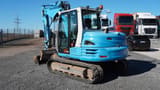 2017 Takeuchi TB290 mini excavator, rear three-quarter view