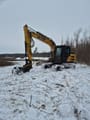 2023 Sany SY135C crawler excavator with tree cutting head, side view