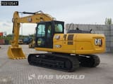 2025 Caterpillar 320D3 GC Raupenbagger, hintere Dreiviertelansicht