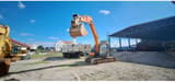 Doosan DX140LC-5 crawler excavator, front three-quarter view