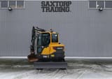 2014 Volvo ECR58D mini excavator, rear three-quarter view