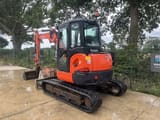 2020 Kubota U48-4 crawler excavator, rear three-quarter view