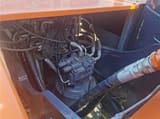 2023 Hitachi ZX210 crawler excavator engine compartment view