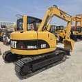 2022 Caterpillar 308CCR mini excavator, rear three-quarter view