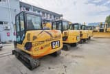 2016 Caterpillar 306D excavator, rear three-quarter view