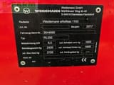 2017 Weidemann 1160E mini excavator identification plate