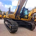 2024 Caterpillar 345GC crawler excavator, side-rear view