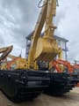 2017 Caterpillar 320C amphibious excavator, front view
