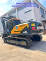 2024 Hyundai HX220HD crawler excavator, rear three-quarter view