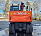 2015 Hitachi ZX140W-5 wheel excavator, rear view