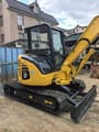 2020 Komatsu PC50MR mini excavator, rear three-quarter view