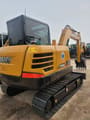 2024 Sany SY55C mini excavator rear three-quarter view