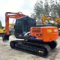 Hitachi Zaxis 120 crawler excavator, rear three-quarter view