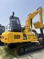 2023 Komatsu PC350-8 crawler excavator, rear three-quarter view