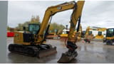 2022 Caterpillar 308-07CR crawler excavator, rear three-quarter view