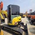 2022 Yanmar ViO55 mini excavator, front three-quarter view