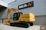 2020 Caterpillar 320-07C crawler excavator, rear three-quarter view