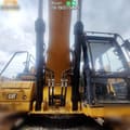 2019 Caterpillar 336GC crawler excavator front view of boom and cab