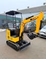 2025 JPC KV12 mini excavator, three-quarter view