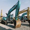 2024 Kobelco SK200D crawler excavator, front three-quarter view