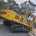 2025 Komatsu PC350-7 crawler excavator, rear three-quarter view