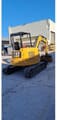 2018 Caterpillar 305.5E2 crawler excavator, rear three-quarter view