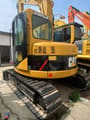 2021 Caterpillar 308C mini excavator, rear three-quarter view