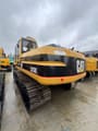 2019 Caterpillar 325BL crawler excavator, rear three-quarter view