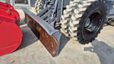 2021 Takeuchi TB295W wheel excavator dozer blade and tire detail