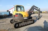 2010 Volvo ECR88 PLUS mini excavator, rear three-quarter view