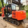 2016 Hitachi EX60 ZX60 crawler excavator, rear three-quarter view