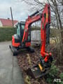 2020 Kubota U36-4 mini excavator, front three-quarter view